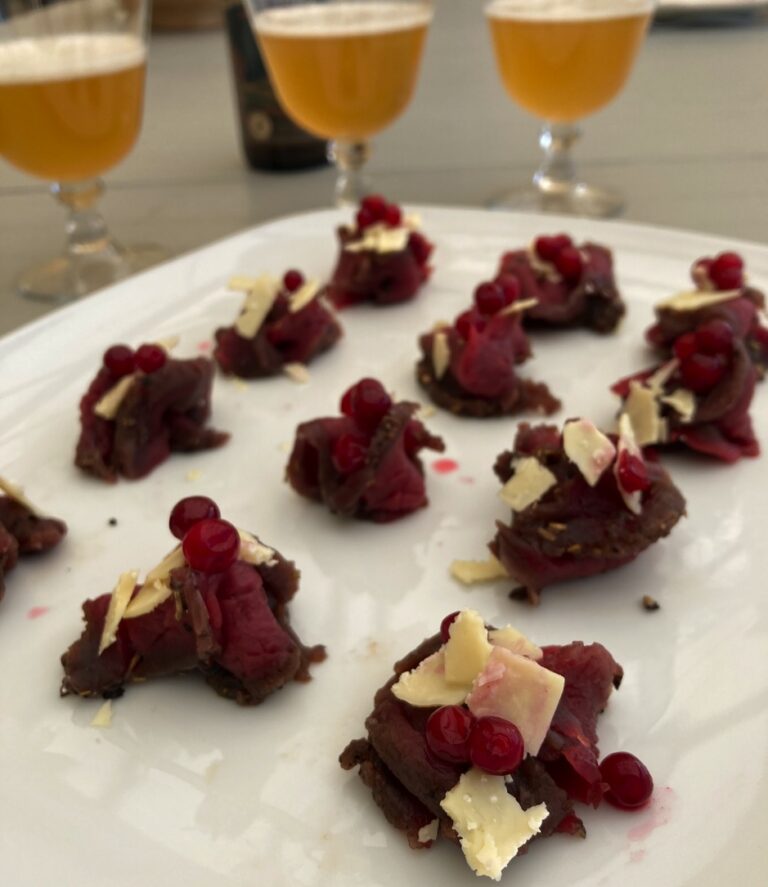 Lyxig förrätt med HAV och älgfilé